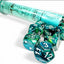 Lab Dice - Lustrous - Neptune/Grey Polyhedral 7-Die Set