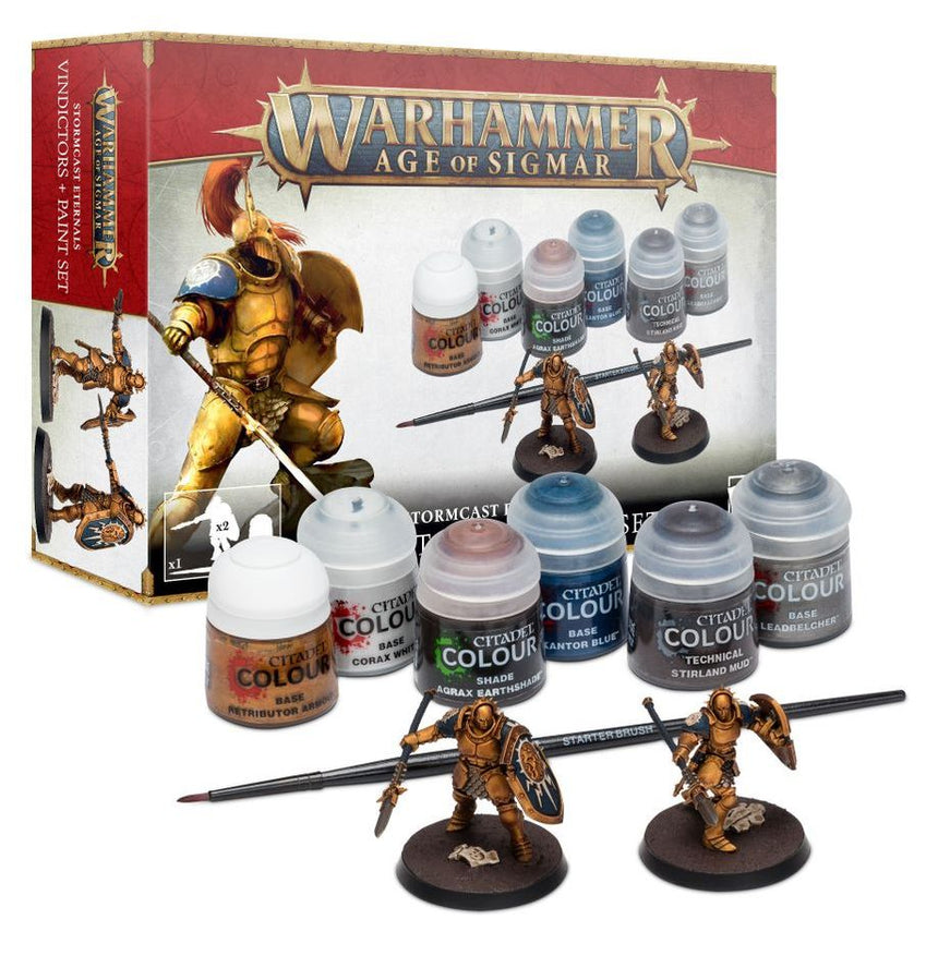 Warhammer Age of Sigmar: Stormcast Eternals - Vindictors + Paint Set