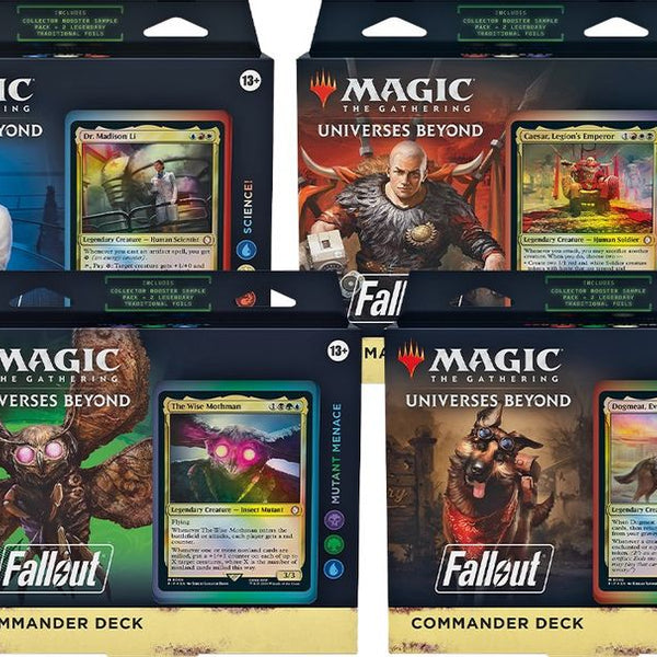 Magic the Gathering CCG: Fallout Commander Deck Case (All Four) BAM Cards Magic the Gathering CCG: Fallout Commander Deck Case (All Four) BAM Cards