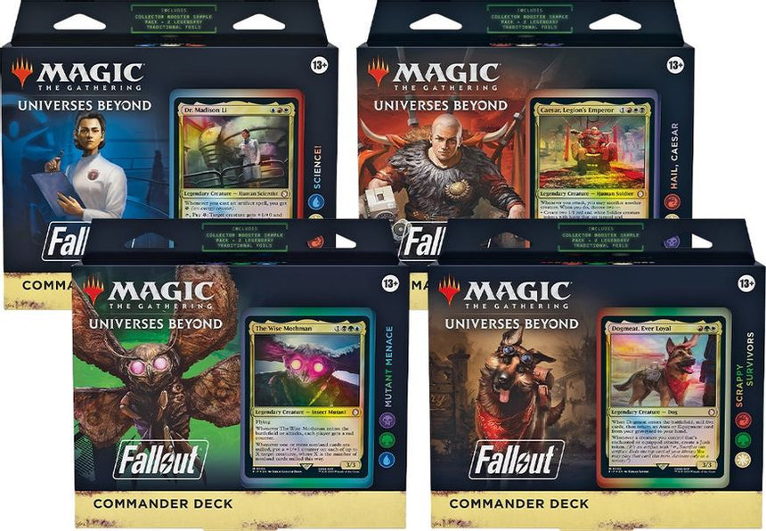 Magic the Gathering CCG: Fallout Commander Deck Case (All Four)