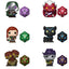 Dungeons and Dragons Funko Bitty Pop! Mini-Figure and Dice Random 4-Pack