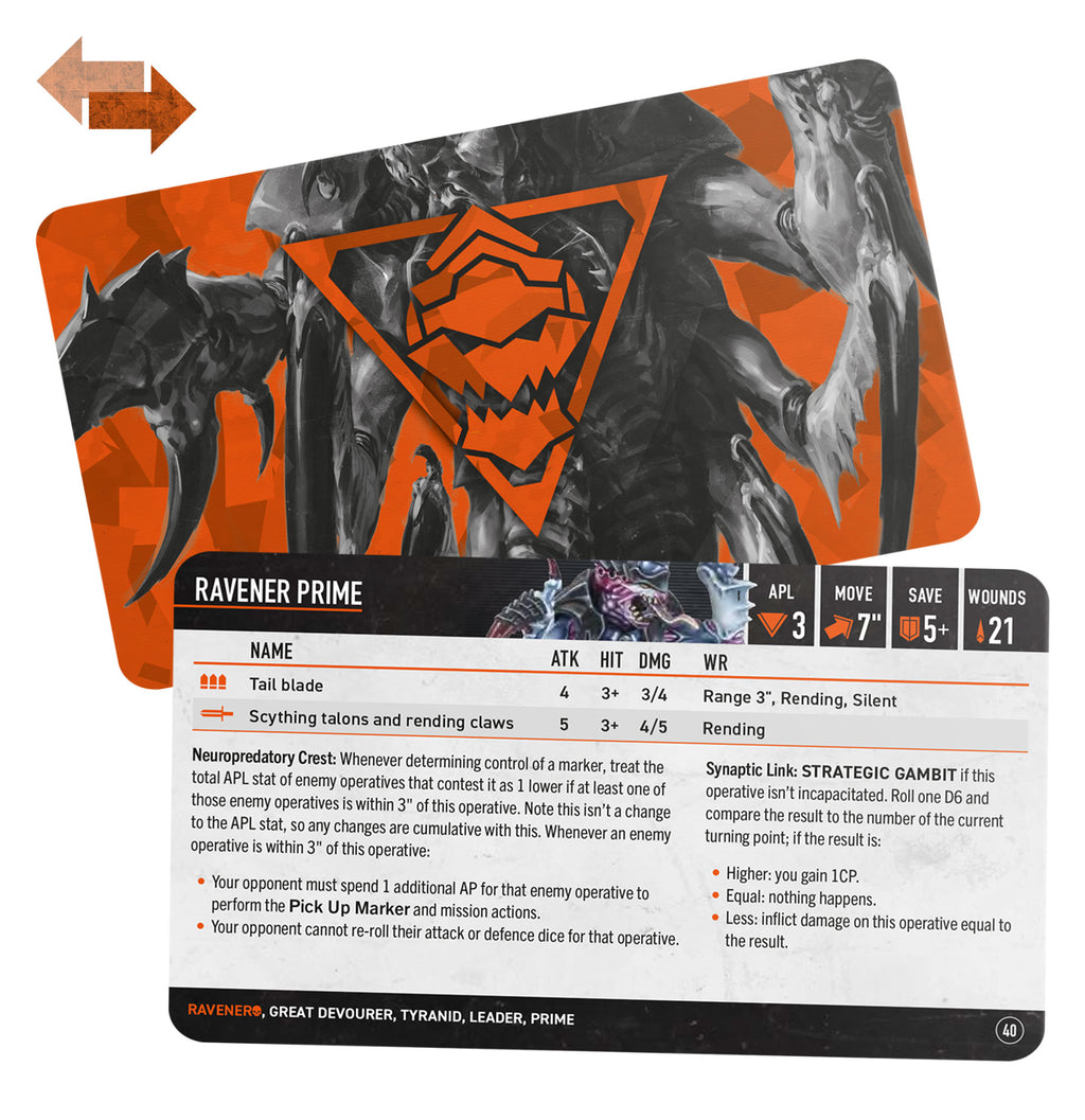 Kill Team: Raveners – Datacards – BAM Cards