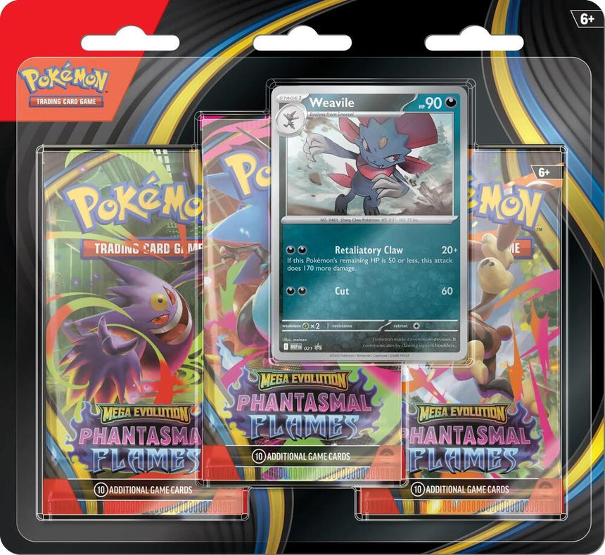 pokemon trading card game: mega evolution three booster blister pack Pokemon TCG: Mega Evolution