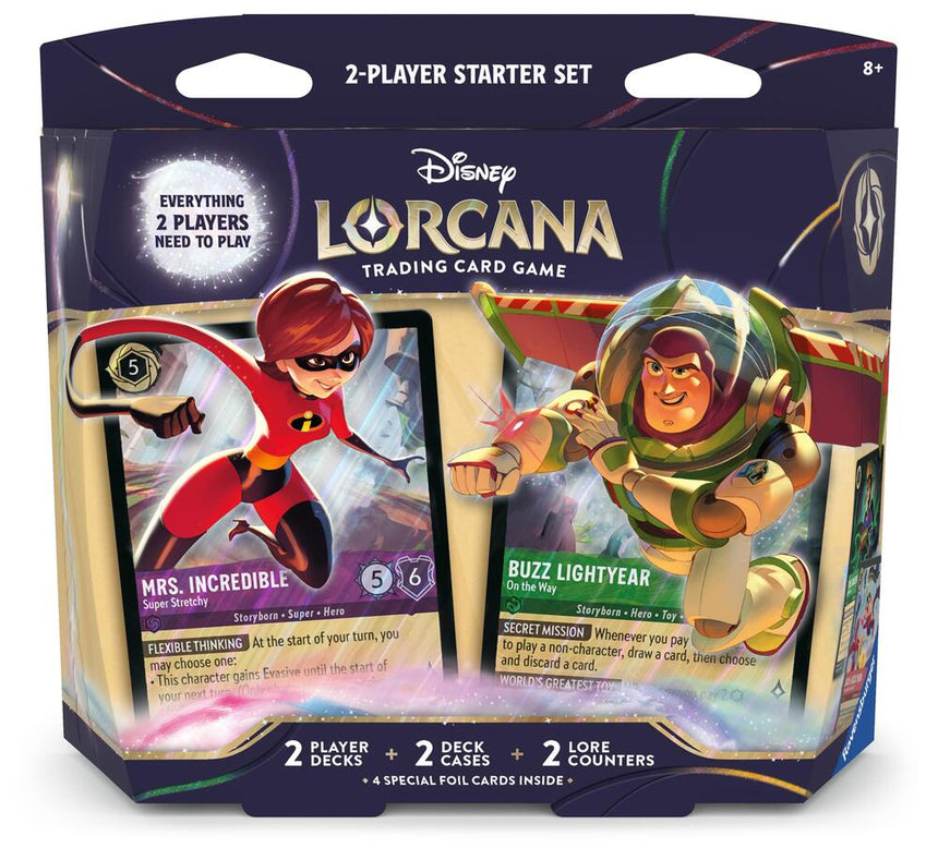 Disney Lorcana TCG: Elastigirl / Buzz Lightyear Two Player Deck
