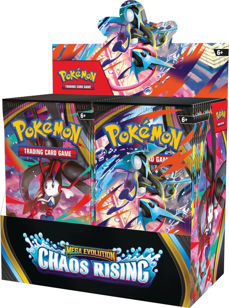 Pokemon TCG: Mega Evolution - Chaos Rising Booster Display