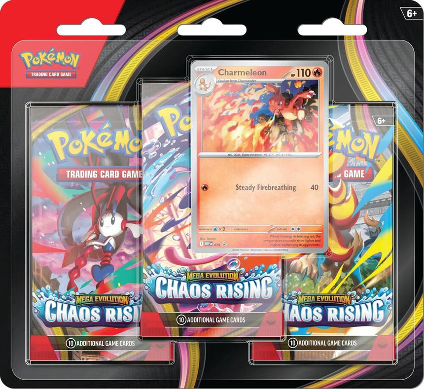 Pokemon TCG: Mega Evolution - Chaos Rising 3-Booster Blister
