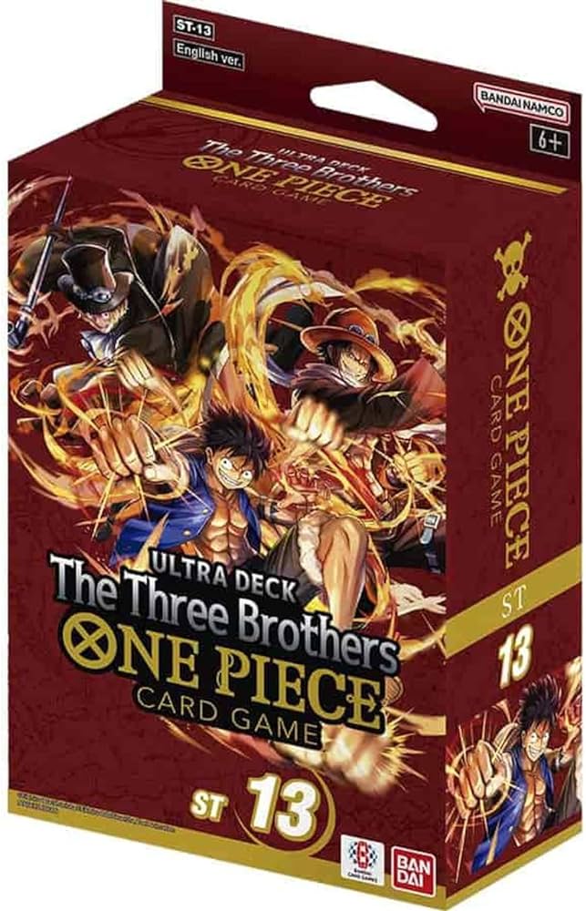 One Piece TCG: Ultra Deck - The Three Brothers Deck Display (ST-13)