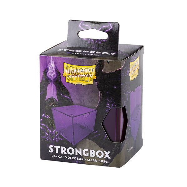 Dragon Shield Deckbox: 100+ Strongbox- Clear Purple