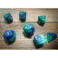 7-Die Set Gemini: Blue-Teal/Gold