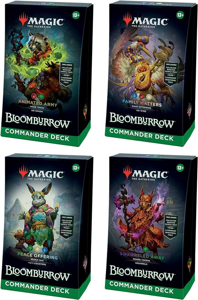 Magic the Gathering CCG: Bloomburrow Commander Deck (ALL FOUR)