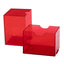 Dragon Shield Deckbox: 100+ Strongbox- Clear Red