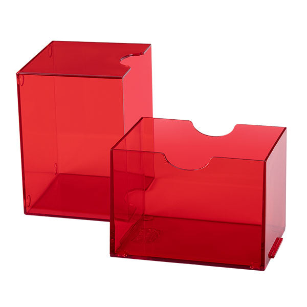 Dragon Shield Deckbox: 100+ Strongbox- Clear Red