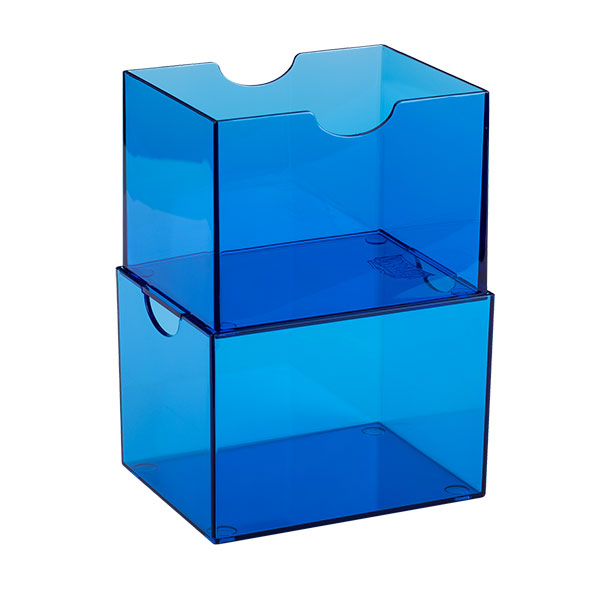 Dragon Shield Deckbox: 100+ Strongbox- Clear Blue