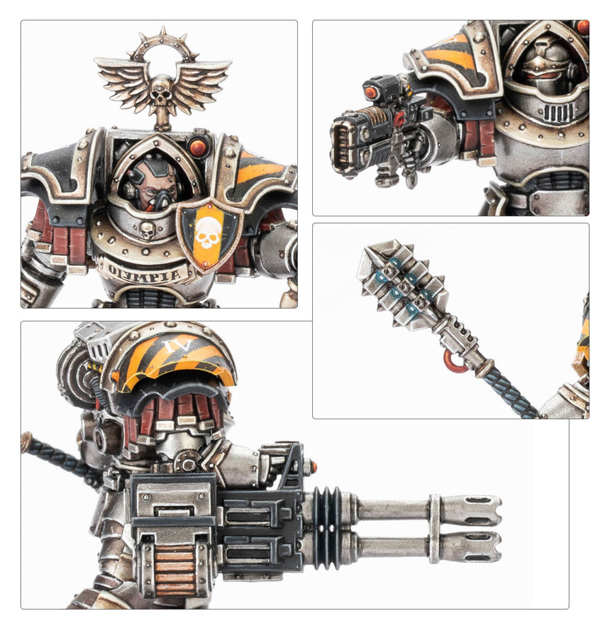 Cataphractii Terminators with Volkite Chargers and Power Mauls