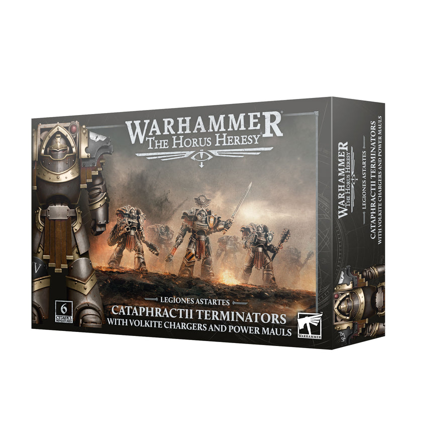 Cataphractii Terminators with Volkite Chargers and Power Mauls