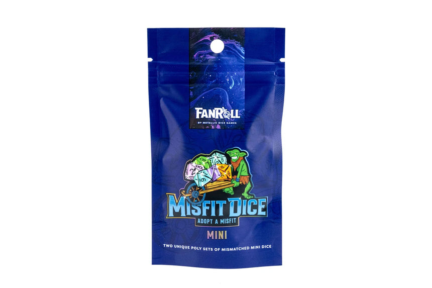 Mystery Misfit Mini Polyhedral Dice (Single Pack with 2 Full Sets)