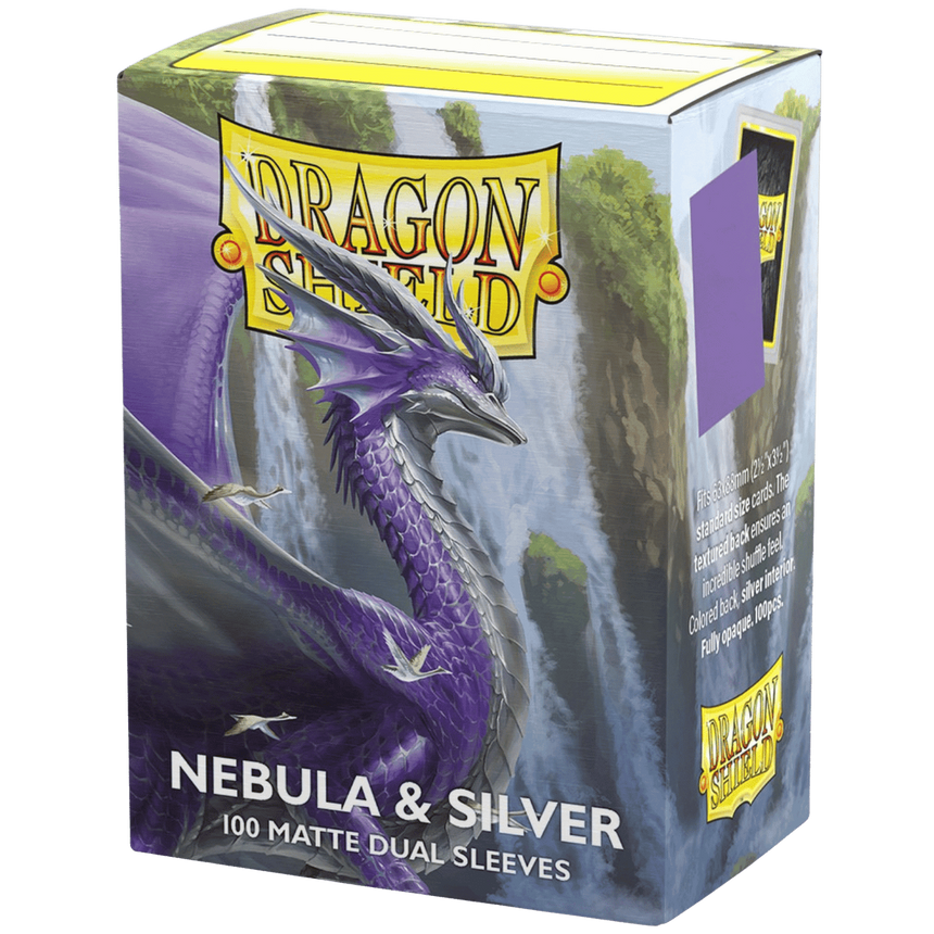 Dragon Shields - Nebula & Silver - Dual Matte Sleeves - Standard Size