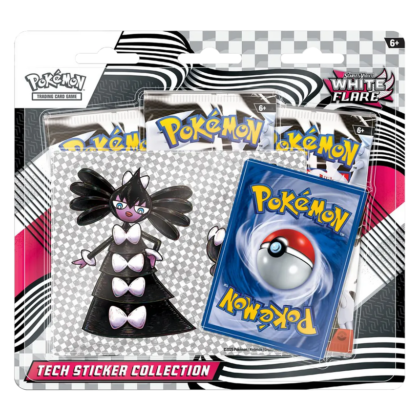 Pokemon TCG - White Flare GOTHITELLE Tech Sticker Collection 3-Pack Blister