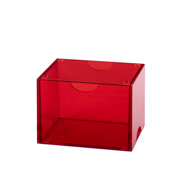 Dragon Shield Deckbox: 100+ Strongbox- Clear Red