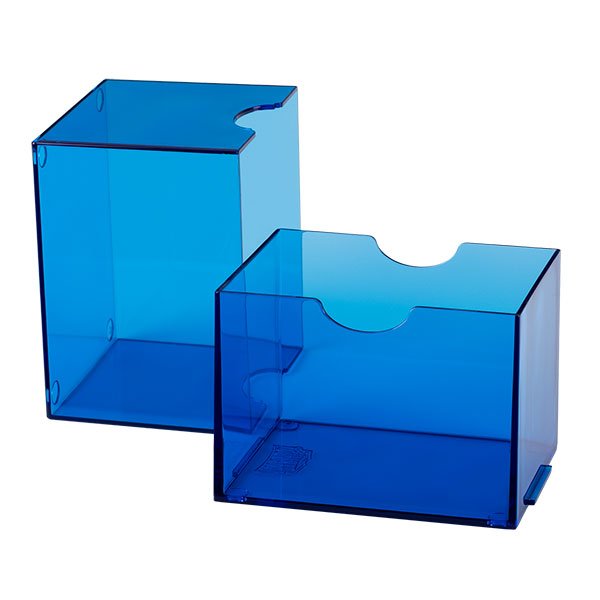 Dragon Shield Deckbox: 100+ Strongbox- Clear Blue