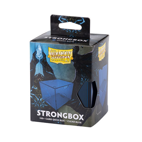 Dragon Shield Deckbox: 100+ Strongbox- Clear Blue