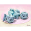 7-Die Set Opaque: Pastel Blue/Black