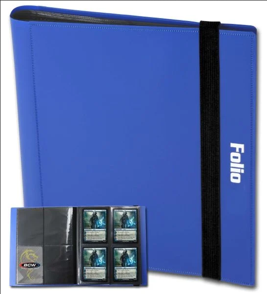 Card Folio 4-Pocket Album - Blue