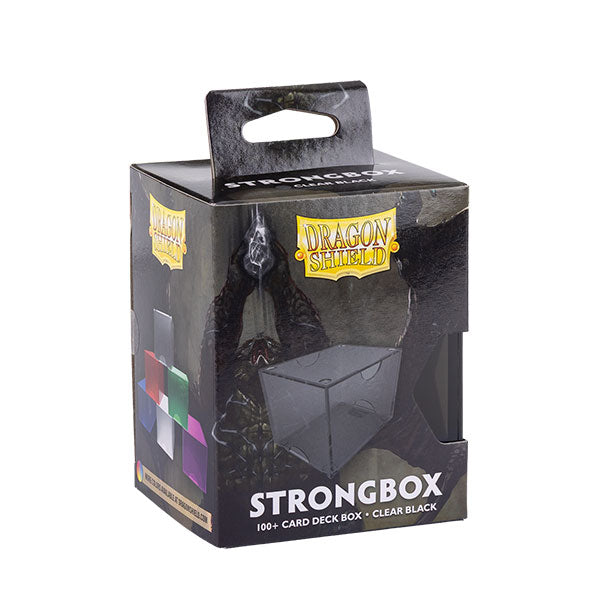 Dragon Shield Deckbox: 100+ Strongbox- Clear Black