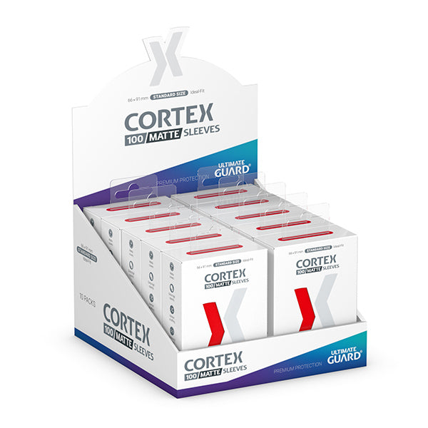 Card Sleeves: Cortex Standard Size- Matte Red (100 ct.)
