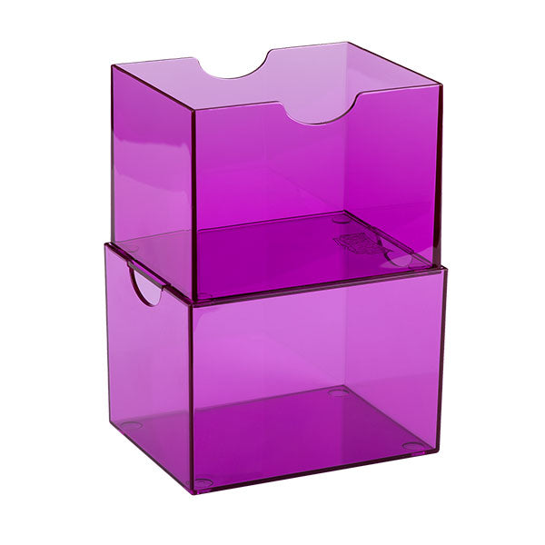 Dragon Shield Deckbox: 100+ Strongbox- Clear Purple
