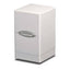 Satin Tower Deck Box: White