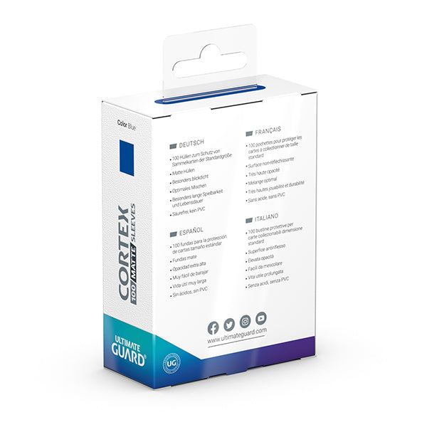 Card Sleeves: Cortex Standard Size- Matte Blue (100 ct.)