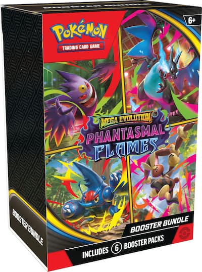 Pokemon TCG: Mega Evolution - Phantasmal Flames Booster Bundle (6 packs)