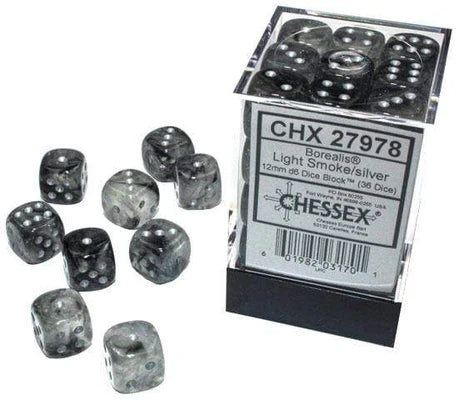 Borealis Luminary: 12mm Light Smoke/Silver  (36)