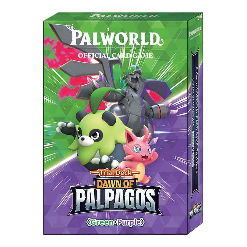 PALWORLD OFFICIAL CARD GAME: TRIAL DECK: DAWN OF PALPAGOS: GREEN-PURPLE