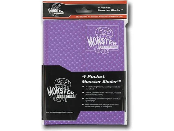 Monster Binder 4 Pocket Holofoil Purple