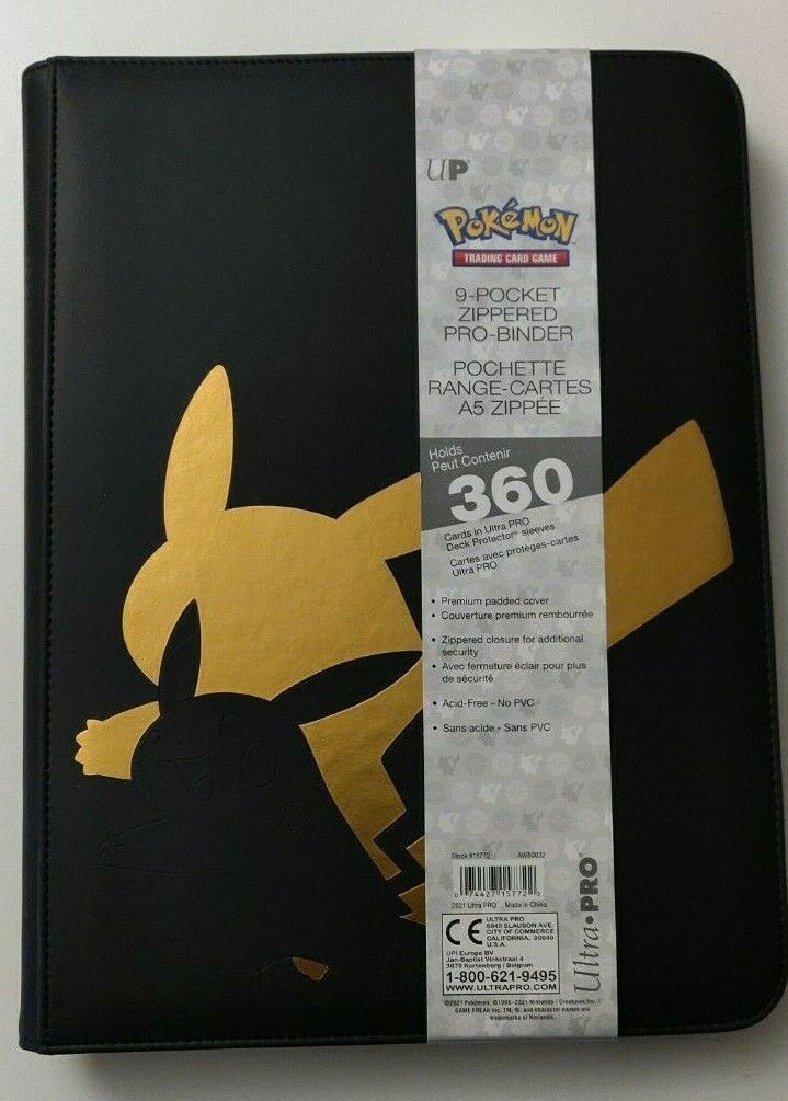 Pokemon: 9-Pocket Zippered Pro-Binder: Elite Series - Pikachu