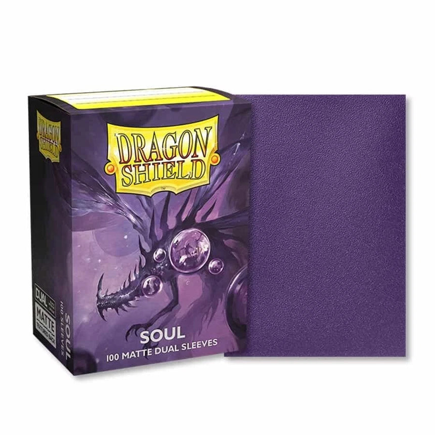 Dragon Shields: (100) Matte Dual - Metallic Purple / Soul
