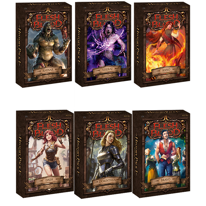 Flesh and Blood TCG: History Pack 1 Blitz Deck BAM Cards Flesh and Blood TCG: History Pack 1 Blitz Deck BAM Cards