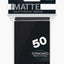 UltraPro Pro-Matte Standard Deck Protector Sleeves - 50ct - Black Matte