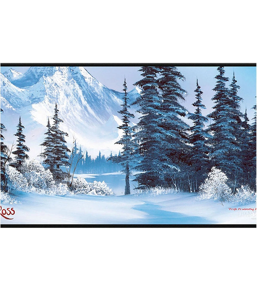 UltraPro- Bob Ross: Winter Paradise Stitched Playmat