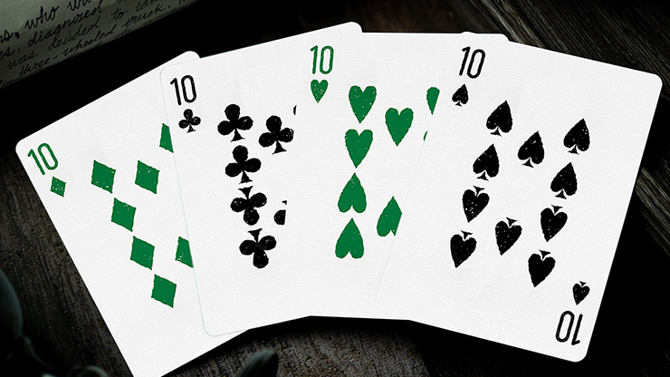666 Dark Reserves - Green - BAM Playing Cards (5989369184405)
