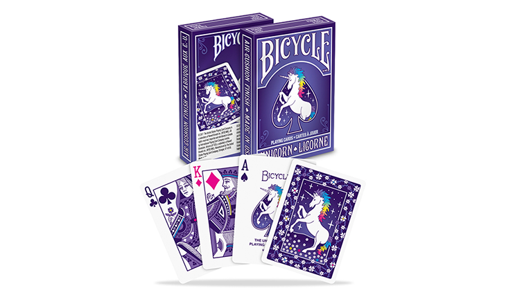Bicycle Unicorn - Purple - BAM Playing Cards (6150307774613)
