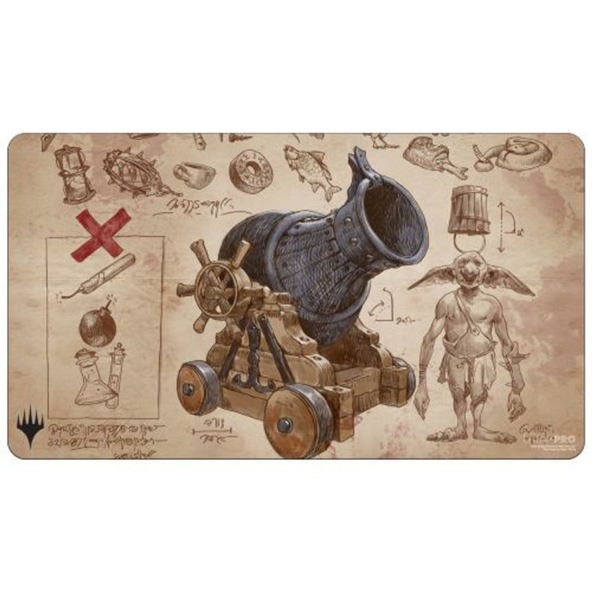 Magic the Gathering CCG: Brothers War Schematic Distributor Exclusive Playmat Line - V4