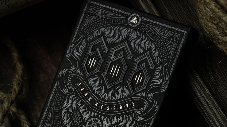 666 Dark Reserves - Silver Foil - BAM Playing Cards (5989353554069)