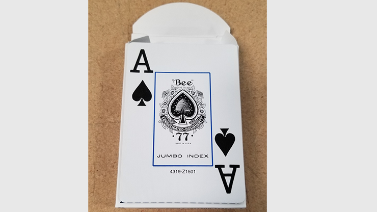 Bee Poker Jumbo Index (Blue) Playing Cards (6431785091221)