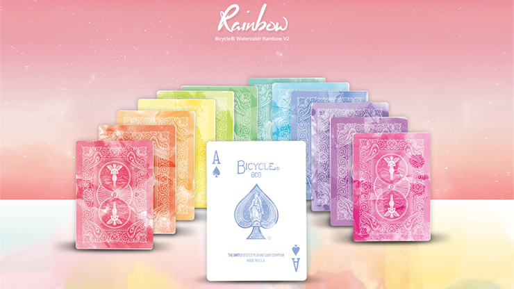 Bicycle Rainbow Peach - BAM Playing Cards (5882042351765)