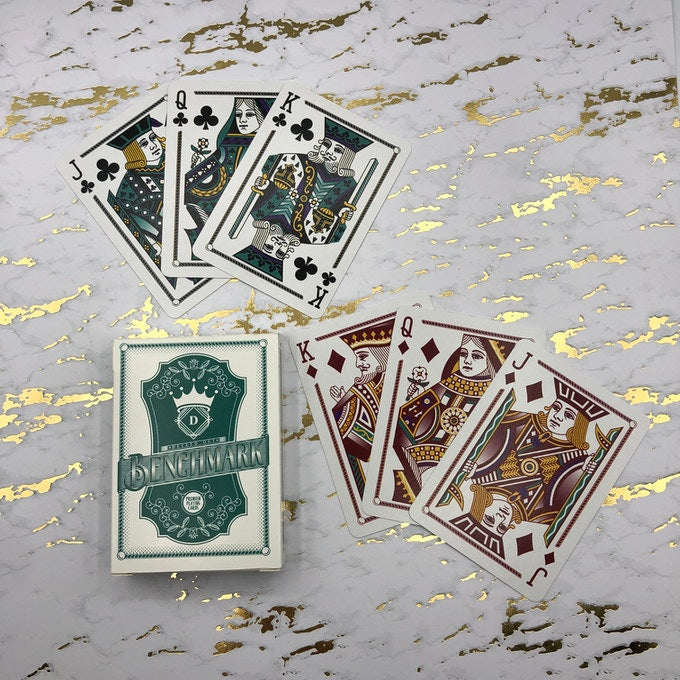 Benchmark Teal Playing Cards