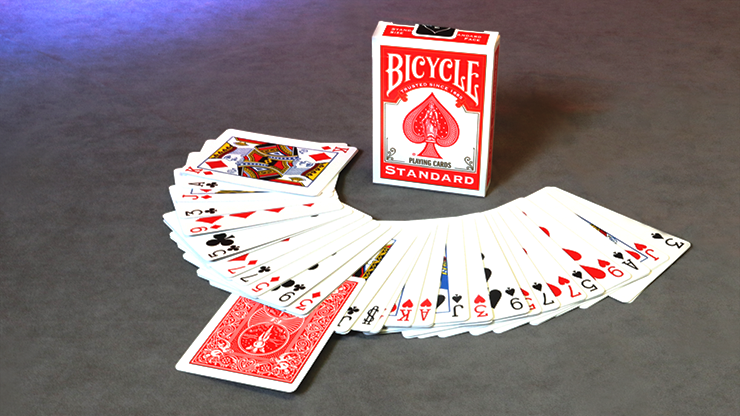 Invisible Deck Bicycle (Red) (6654130356373)