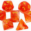 Dice Menagerie 9: Ghostly Glow Poly Orange/Yellow (7) (7043572793493)
